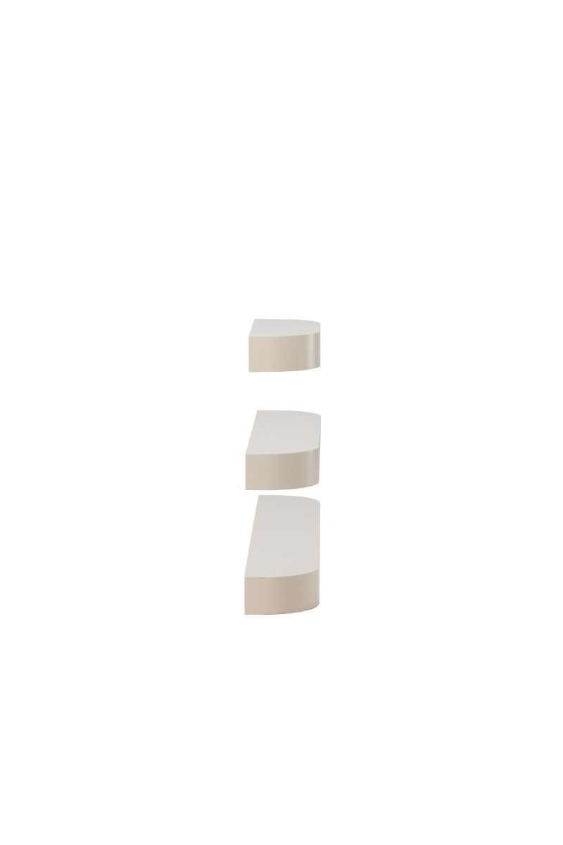 Lagring Glow 3 paks hylle Beige