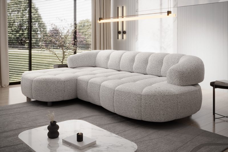 Hjørnesofa Velpa S (284 x183cm) med elektrisk skyvedel