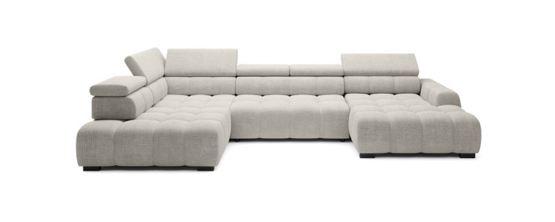 Hjørnesofa Bull XL (393x205 cm) med elektrisk skyvedel