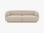 Miley 2-seter sofa i chenille – avrundede former og moderne komfort