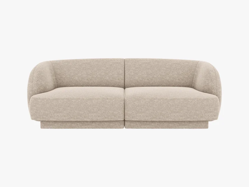 Miley 2-seter sofa i chenille – avrundede former og moderne komfort