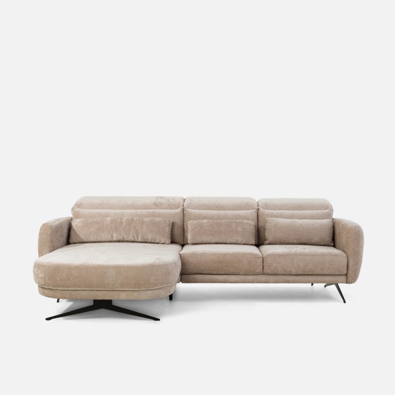 Hjørnesofa BARILLO S – komfort og moderne design i beige