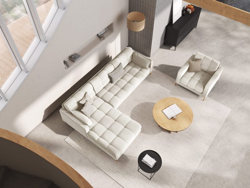 Mamaia hjørnesofa 185 x 293 cm, venstre – Elegant komfort i “bubble”-design