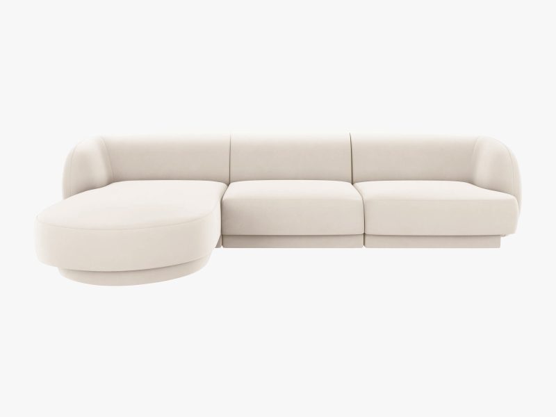 Miley hjørnesofa 255x156cm – Harmoniske former og moderne komfort