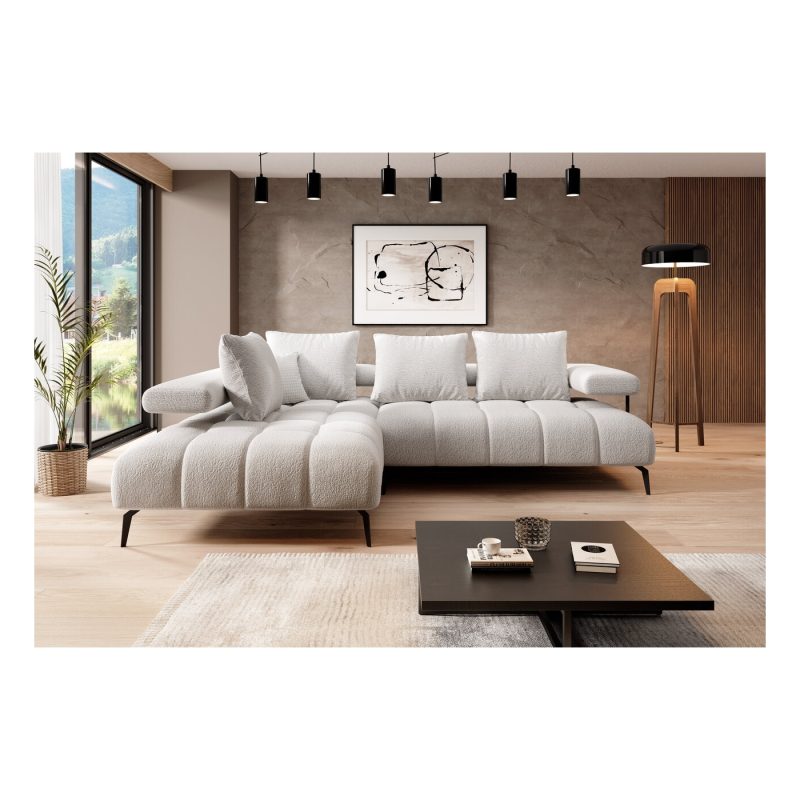 Magnetic L hjørnesofa – Moderne design med elektrisk setedybde og sovefunksjon