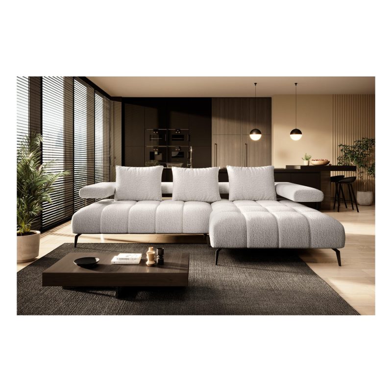 Magnetic S hjørnesofa – Kompakt eleganse med elektrisk setedybde