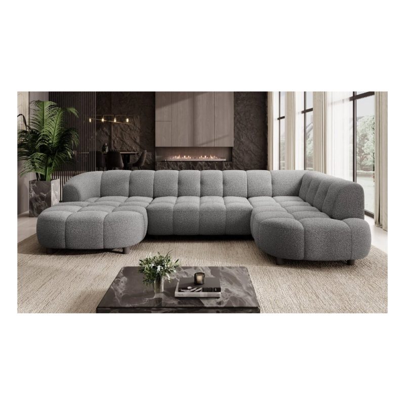 Velpa XL hjørnesofa – U-formet eleganse med elektrisk komfort