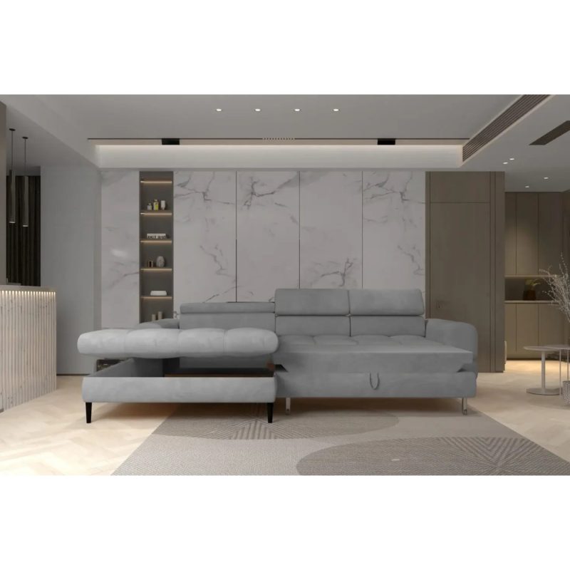 Voss S hjørnesofa – moderne sofa med sovesystem og oppbevaring