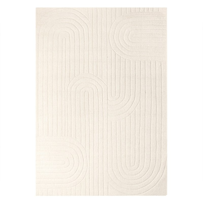 Teppe Dunes Håndvevd Ull 190x290 Elfenben