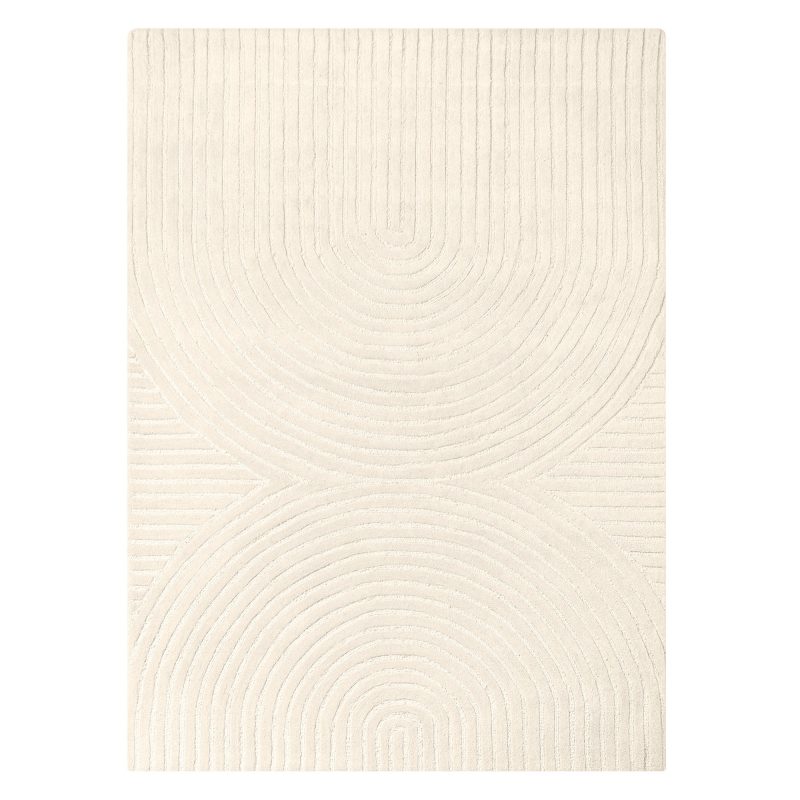 Teppe Isla Håndtuftet Ull 160x230 Elfenben