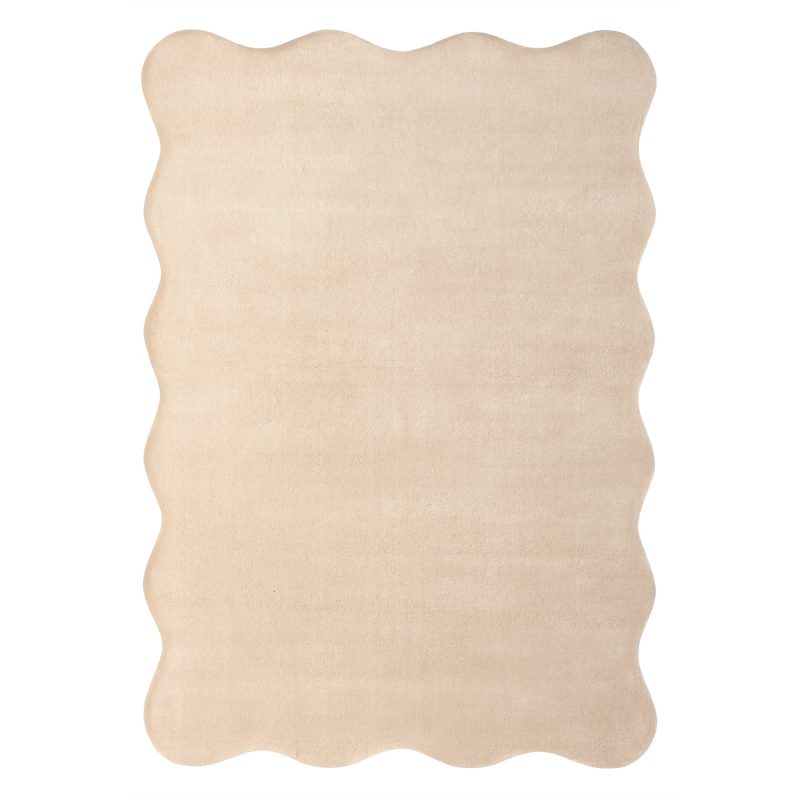 Teppe Sable Håndvevd Ull 120x180 cm Beige