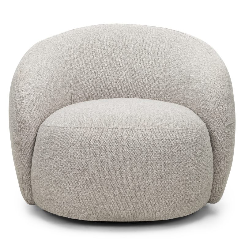 NAMBI – Svingbar lenestol i Vista beige med moderne form og dyp komfort