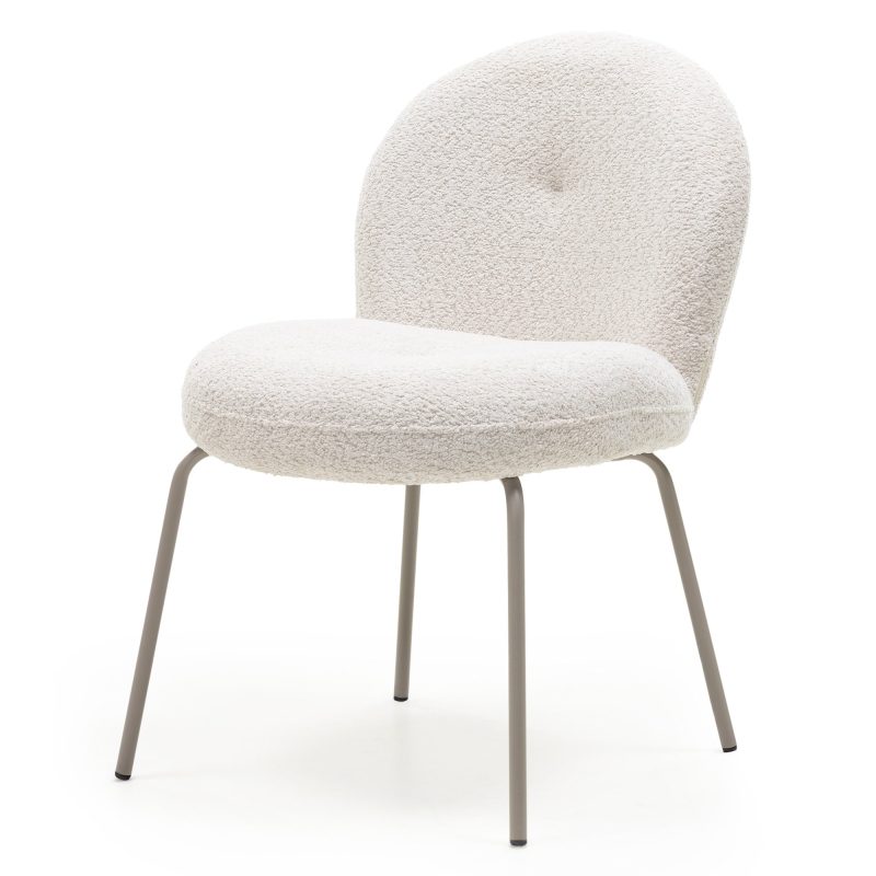 Spisestol FIORI Beige Bouclé