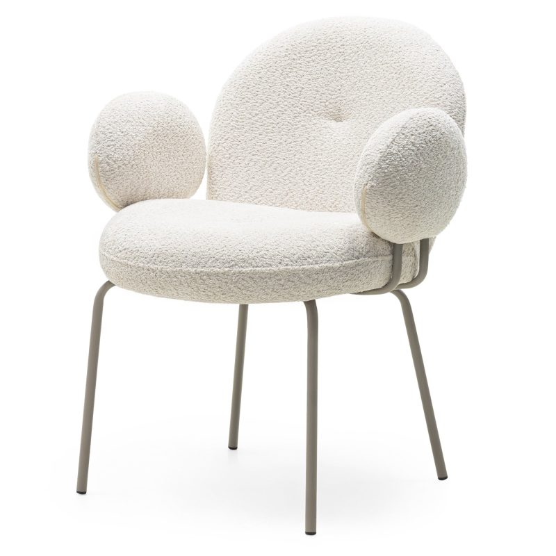 Spisestol FIORI Beige Bouclé