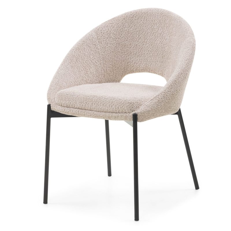Spisestol LUIGI Beige/Svart