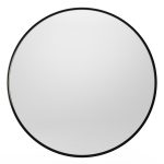 Mira rundt speil – 60 cm, sort ramme