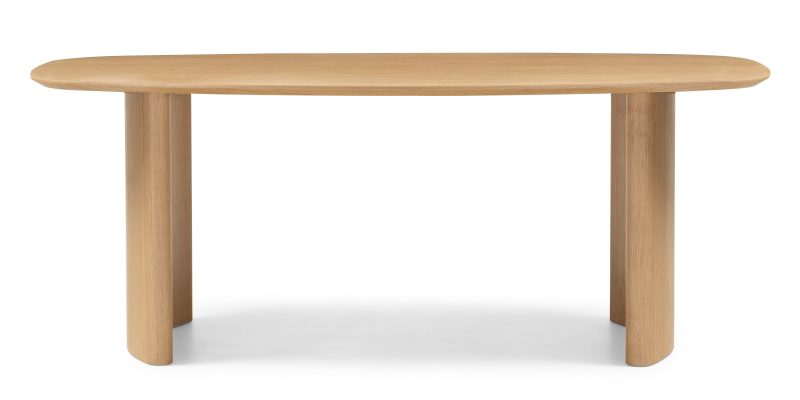 Oriento spisebord – Ovalt 200 cm, naturlig eikefinér