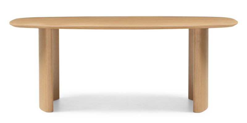 Oriento spisebord – Ovalt 200 cm, naturlig eikefinér