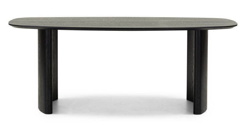 Oriento spisebord – 200 cm, ovalt, forfinert ask