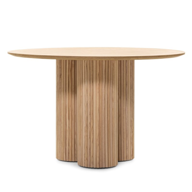 Rundt spisebord RITZ 121,5cm. – Naturlig eik