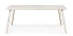 PIRETT0 – Spisebord 180x84 cm med hvit metallramme
