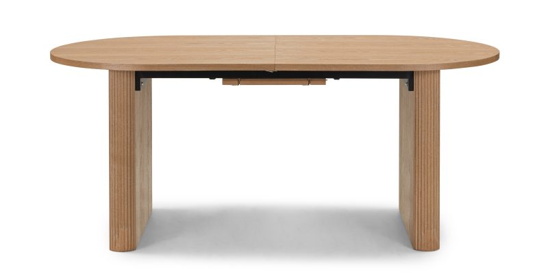 Inari spisebord – Ovalt, uttrekkbart 180–220 cm, naturlig finér