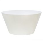 Eclipso sofabord – rundt 60 cm i kremhvit glossy finish