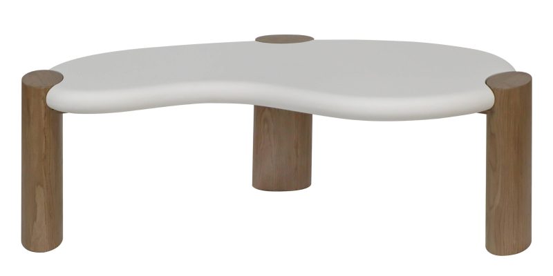 Floe stuebord 125 cm, hvit/valnøtt