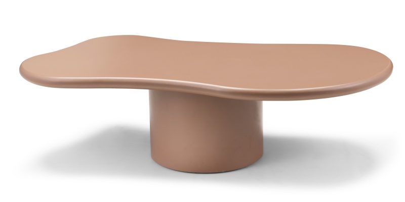 Monaco GL-CT001 – Sofabord i varm cynamone-finér med moderne base