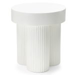 Sofabord SALERNO Glass / Hvit