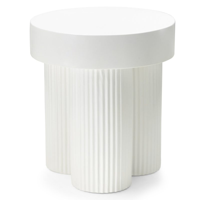 Sofabord SALERNO Glass / Hvit