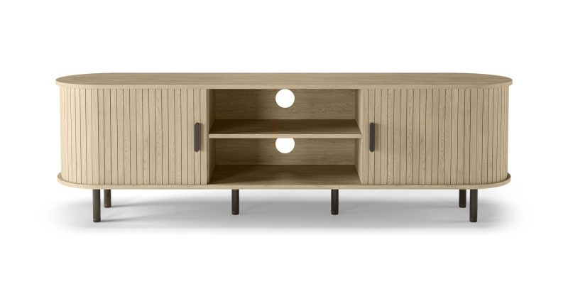 Gliss RTV-benk 180 cm – Lys eik med tidløst preg