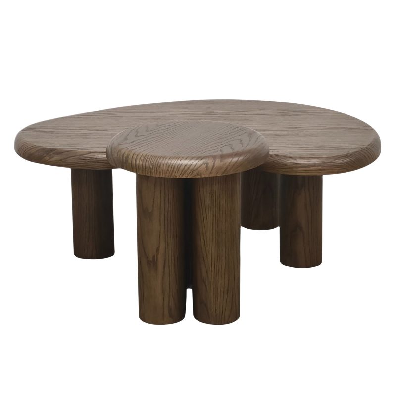 SIROCCO settbord – Moderne bordsett i røkt eikefinér