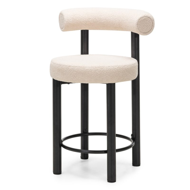 Barstol PEDRO Beige / Metallben