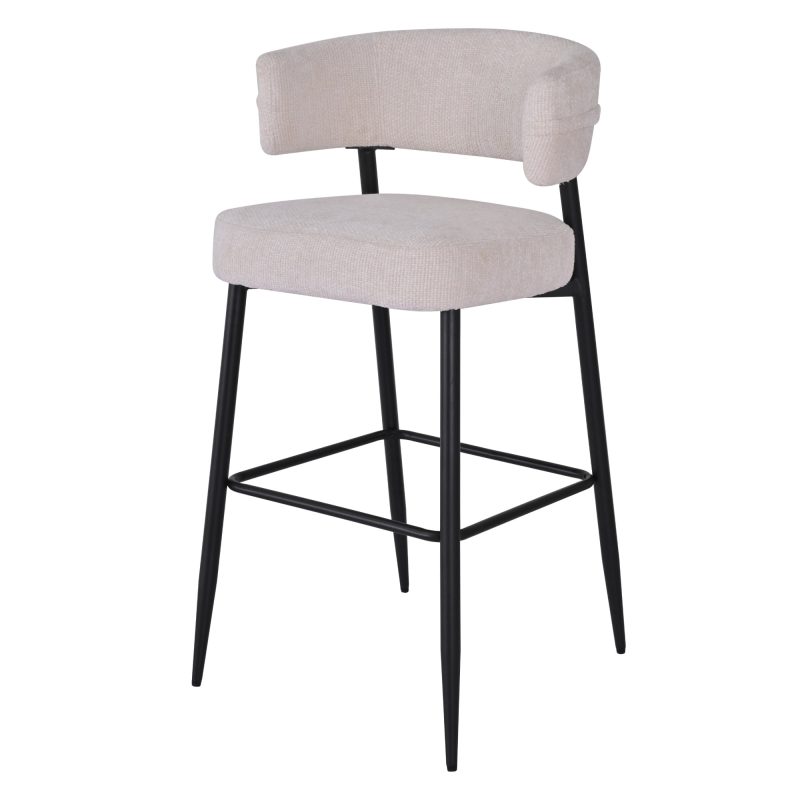 ROSARIO DX-2535H barkrakk – Elegant komfort i kremfarget stoff (FABB HAGA 23)