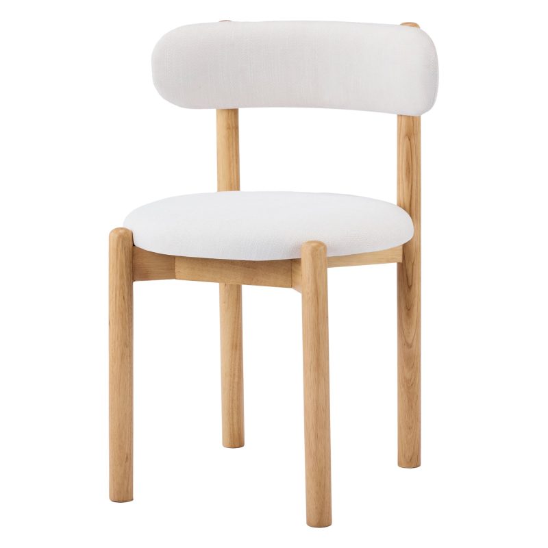 Yoko spisestol – kremfarget med naturtre