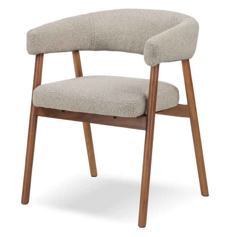 GIOVANI DM4729 – Elegant spise- og loungestol i lys brun Ote Vista