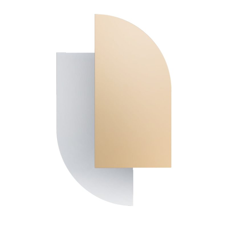 60x90 Mauro speil med rosa glass