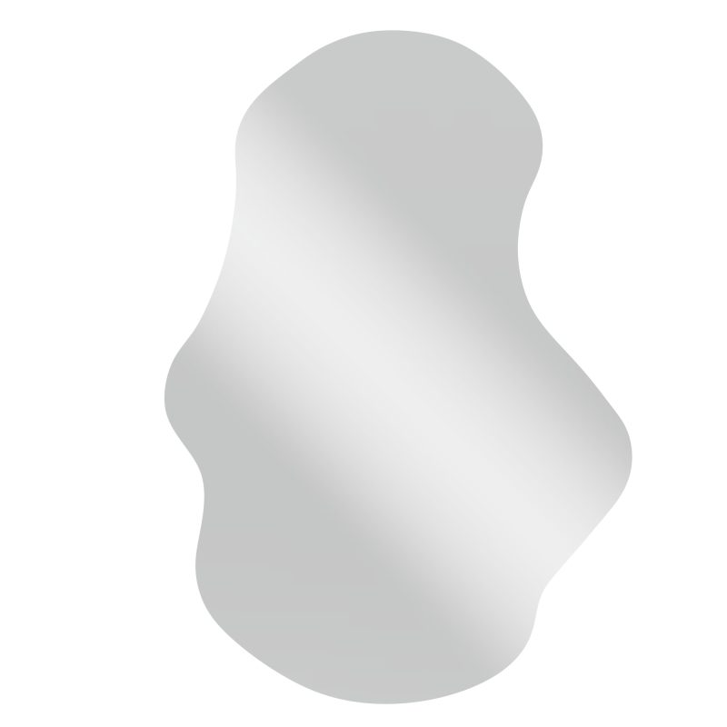 Zoe M22026C speil – Slankt og stilrent speil med sort ramme (80×55 cm)