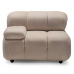 FLUF Big Sofa Venstre – Luksuriøs velursofa i beige