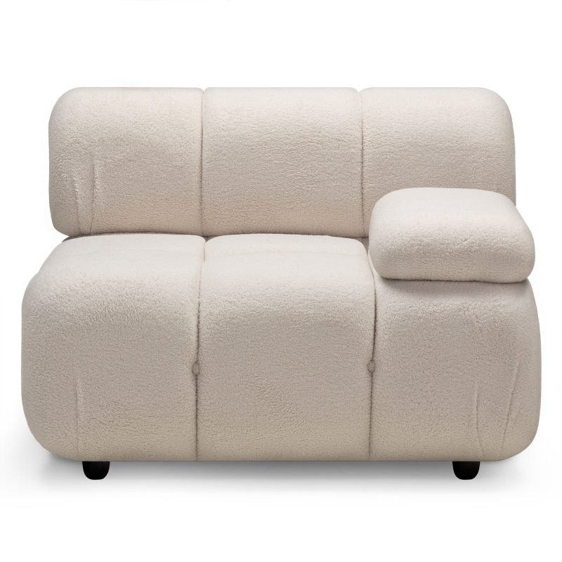 FLUF Big – Hjørnesofa i myk teddy-beige (høyrevendt)