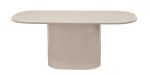 Modesto spisebord – 180 cm lys beige, glossy