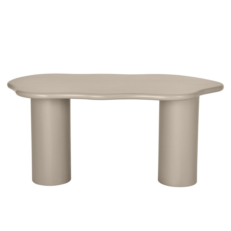 Muse spisebord 160 cm – Caffè Beige med organiske former