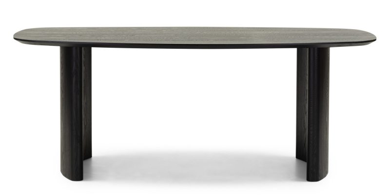 Oriento spisebord – 200 cm, ovalt, forfinert ask