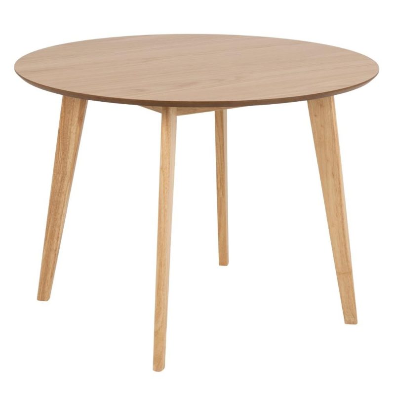 ROXBY – Spisebord i naturlig tre med myke linjer og nordisk stil