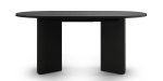 Lou spisebord – uttrekkbart 140–200 cm, ovalt, svart