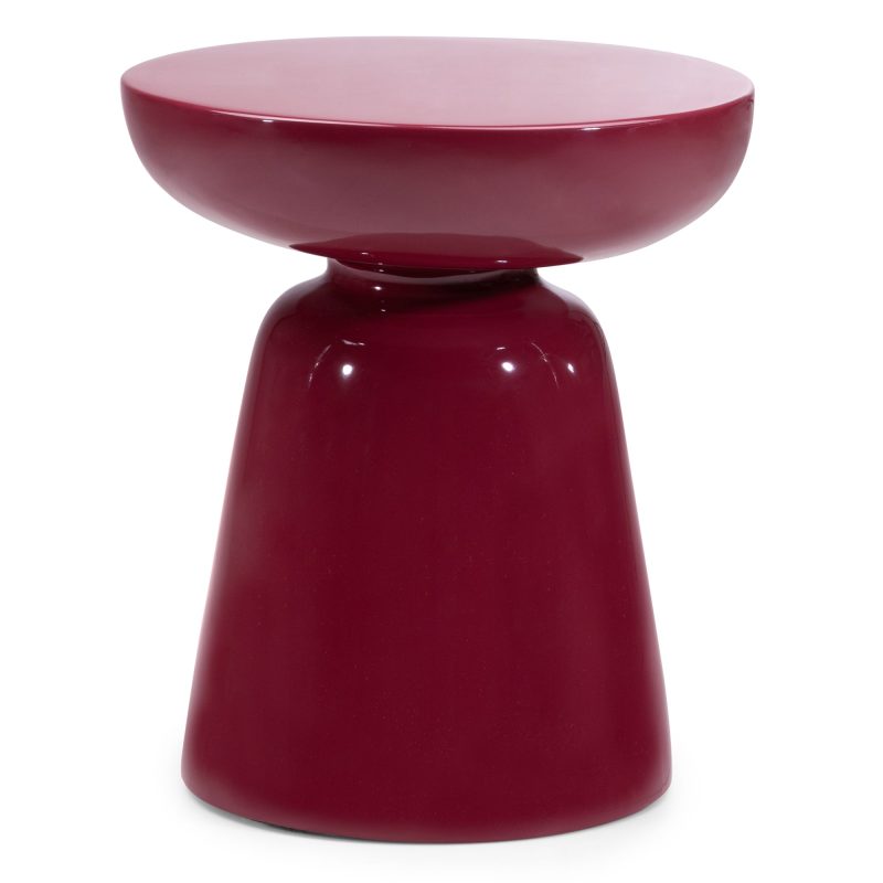 Sidebord LOGAN Dark Red 40x40 cm