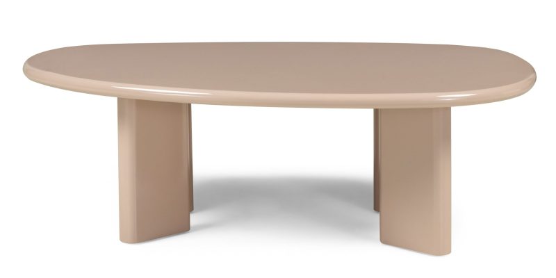 Cameron salongbord – 130 cm, nude høyglans