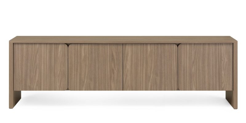 Moku TV-benk – perleeik, avrundede fronter, moderne design