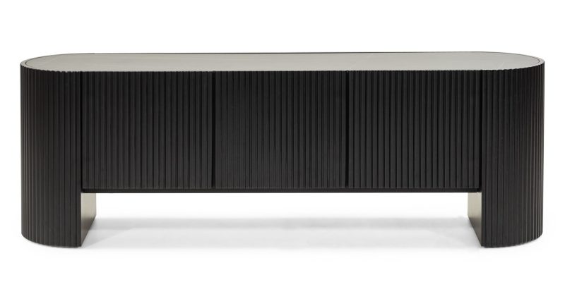 Skap SANSITA 180x45x60 MDF svart